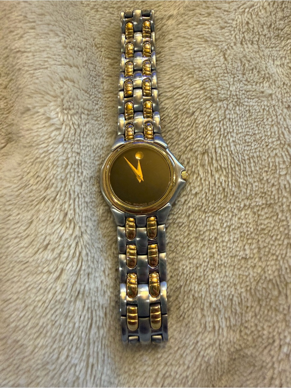 Movado Two-Tone Gold and Silver Museum Dial Watch
